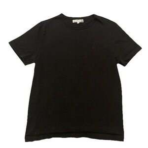 Merz b Schwanen 100% Cotton T-Shirt Black Men 5/M Embroidered SF Made in Germany